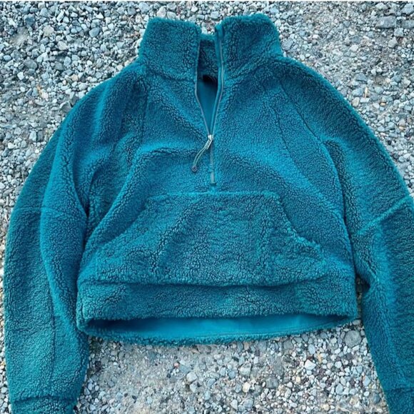 Lululemon Sherpa Scuba pullover. Jasper Green. XS. - Picture 1 of 6